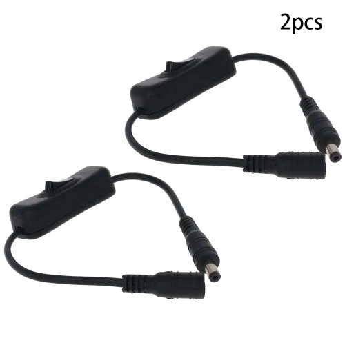 Vista 2 de Othmro 2 unidades de controlador LED Conector de CC de luz en línea de encendido/apagado Cable de interruptor de cinta LED Conector de iluminación