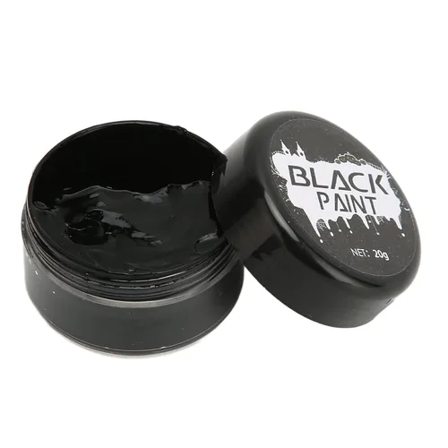 Vista 7 de Zyyini 2Pcs Face Body Paint Kit Black White Halloween Skull