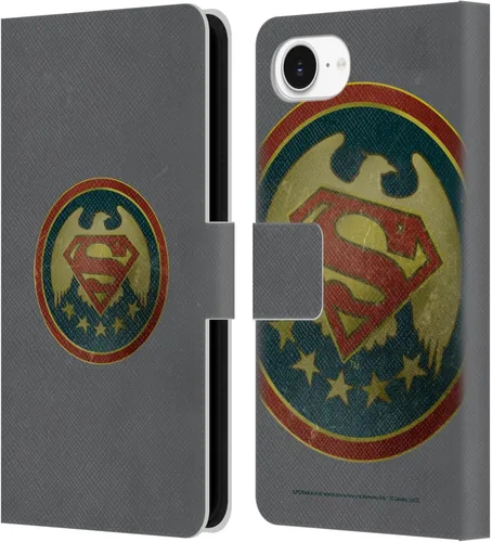 Vista 93 de Head Case Designs Funda de piel con licencia oficial de Superman DC Comics con logotipos negros y rojos compatible con Apple iPhone 11