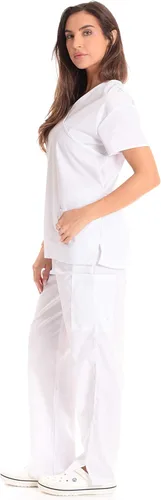 Vista 3 de Just Love Conjuntos médicos para mujer (atado hacia atrás)