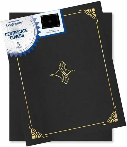 Vista 3 de GEO47840 - Soporte para certificado de borde dorado Geographics