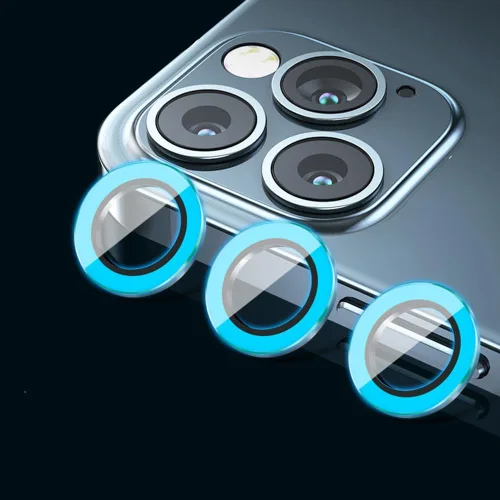 Vista 68 de Compatible con iPhone 11 Pro/11Pro Max/12 Pro Luminous Camera Lens Protector Ultra Thin Película de vidrio templado Protector de pantalla de cámara