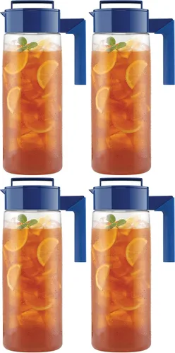 Vista 10 de Takeya Jarra hermética – Jarra hermética de uso diario para té helado y más – Jarra transparente con tapa – Esencial de cocina ligero – Utensilios