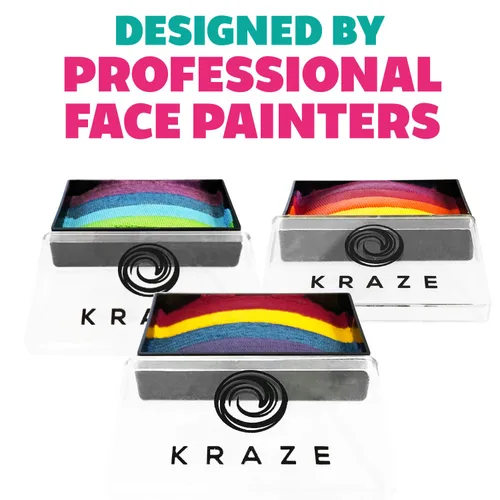 Vista 8 de Kraze FX Dome Stroke The Royal Family - Cleopatra (0.88 oz), pintura profesional de cara y cuerpo de un solo trazo, pintura facial y corporal