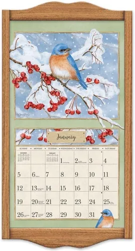 Vista 7 de Lang, Marco de calendario de pared clásico, diamante negro
