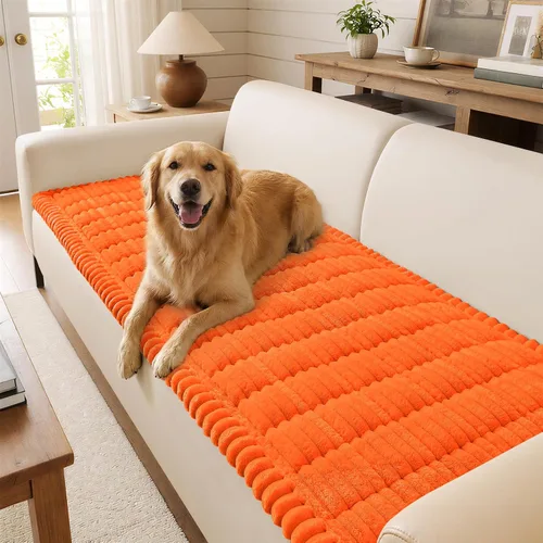 Vista 14 de decorUhome Funda de sofá para perros, funda antideslizante y mullida para sofá, para asiento, respaldo y reposabrazos, protector de sofá suave