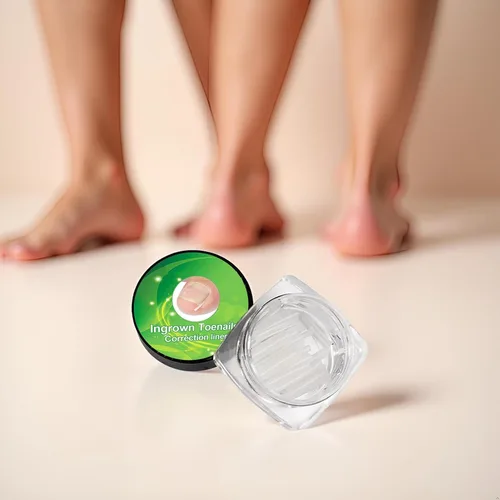 Vista 6 de Kit de 10 tiras correctoras de uñas encarnadas blancas, herramienta de pedicura gruesa, tira alisadora de uñas para hombres y mujeres, herramienta