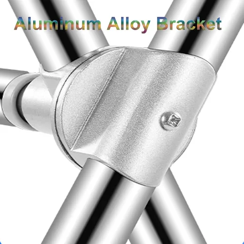 Vista 3 de Estante de secado plegable para interiores y exteriores, estante de secado de ropa resistente, estante retráctil de acero inoxidable, estante