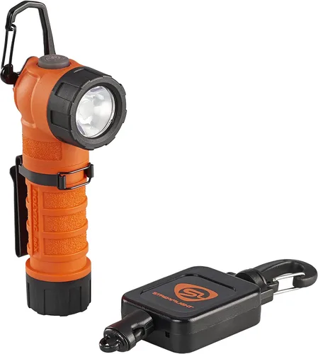 Vista 2 de Streamlight 88836 PolyTac 90X USB - Linterna LED de 500 lúmenes y 7000 candelas en ángulo recto con batería recargable y cable USB, caja de fácil
