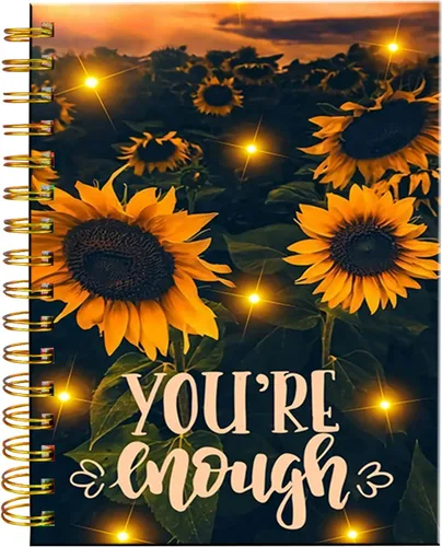 Vista 8 de iampanda Cuaderno de diario en espiral, encuadernación fuerte de doble alambre con papel de primera calidad para niñas y mujeres, guepardo de lujo