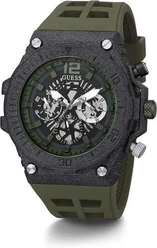 Vista 4 de GUESS 48mm Multifunction Skeletonized Watch