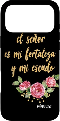 Vista 21 de Carcasa para iPhone 11 Salmos El Señor Es Mi Fortaleza Biblia Cristiana