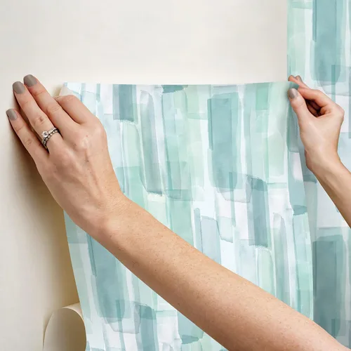 Vista 6 de Mr. Kate Papel pintado para despegar y pegar de vidrio de acuarela, RMK12316RL