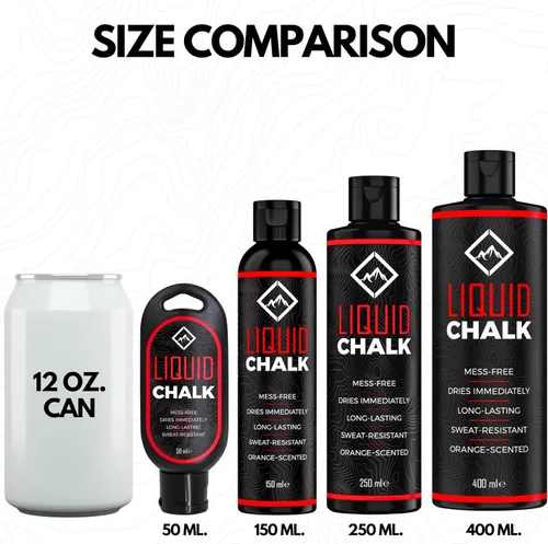 Vista 2 de SURVIVOR Liquid Chalk for Rock Climbing, Weight Lifting, Gymnastics - Liquid Grip for Workout Training - Climbing Chalk & Lifting Chalk for