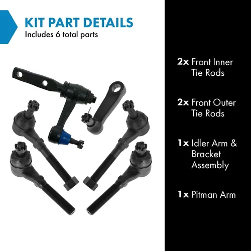 Vista 2 de TRQ Kit de dirección compatible con Ford 1997-2004 Lincoln 1998-2002