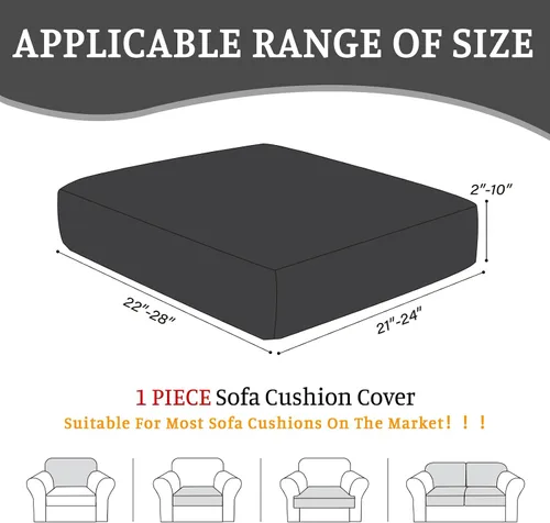 Vista 2 de BT.WA Fundas de sofá modular para cojín de sofá en forma de L, Fundas lavables y suaves para cojín de sofá, Fundas elásticas para sofá