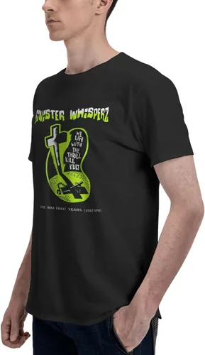 Vista 5 de My Life with The Thrill Kult - Camiseta de manga corta para hombre, transpirable, casual, cuello redondo, para gimnasio, entrenamiento, atlética