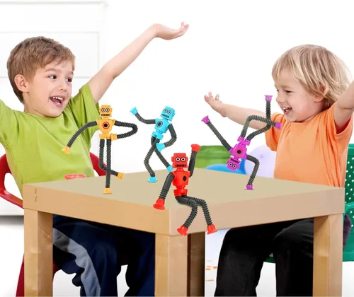 Vista 4 de XONTEUS Juguetes sensoriales para ansiedad para niños y niñas con juguetes sensoriales para autismo y TDAH, juguetes elásticos y conectados