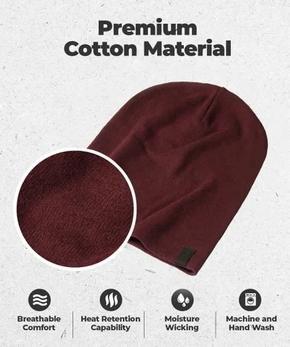 Vista 2 de Gorro cálido y holgado Gorro diario deliciosamente suave en cuchillo fino