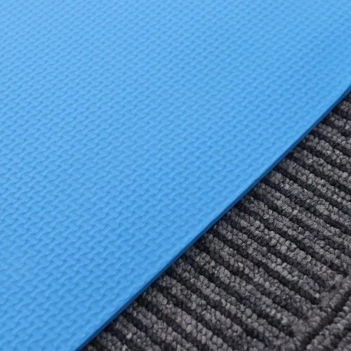 Vista 6 de TOYANDONA Esterilla de yoga portátil de EVA azul antideslizante para ejercicio aeróbico caliente Yoga ligero soporte acolchado para articulaciones