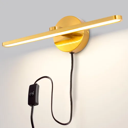 Vista 12 de MantoLite - Luces de tocador enchufables, accesorios de iluminación de baño sobre espejo Blanco