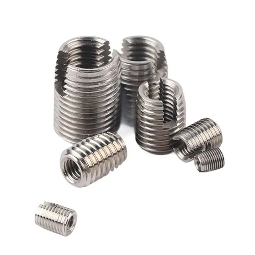 Vista 9 de Juego de 50 piezas de insertos de rosca interior de acero inoxidable 302 autorroscantes, herramienta de reparación de refuerzo, insertos roscados