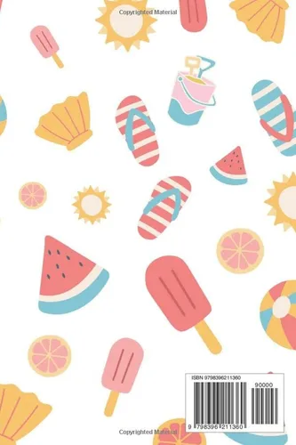 Vista 2 de Summer! cuaderno para colorear Nivel preescolar 24 páginas con vocabulario de verano. Preescolar