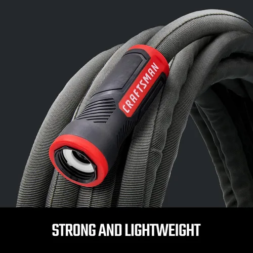 Vista 3 de CRAFTSMAN ExoShield Manguera de tela resistente – Manguera de jardín ligera de grado industrial, 50 pies x 5/8 pulgadas