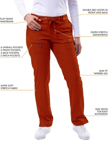 Vista 3 de Adar Pro Scrubs para mujer, pantalones de yoga ajustados para piernas