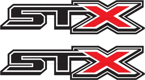 Vista 6 de STX Calcomanías para camiones compatibles (2015-2020) / Juego de 2 (negro)