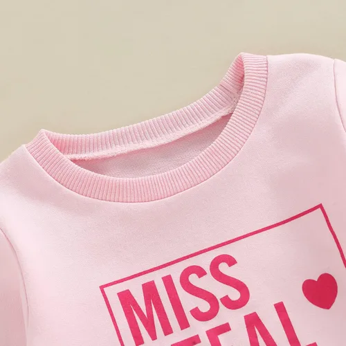 Vista 64 de Sudadera con cuello redondo para el día de San Valentín para bebé, niña, niño, para el día de San Valentín