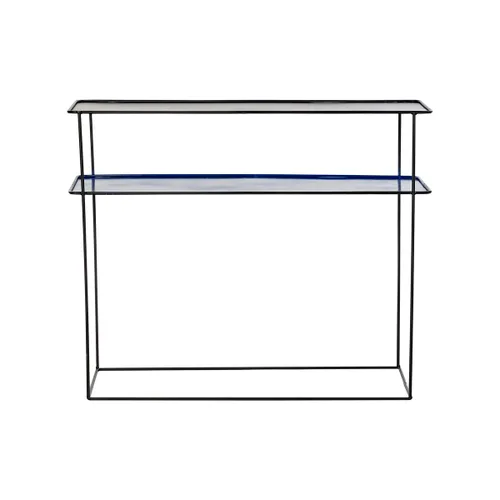 Vista 4 de Juego de muebles DKD Home Decor Azul Negro 70 x 27 x 45 cm 40 x 27 x 45 cm 80 x 27 x 65 cm 80 x 27,5 x 65 cm