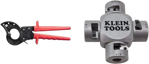 Vista 8 de Klein Tools Juego de cortadores de cables para cables de cobre, aluminio y comunicación
