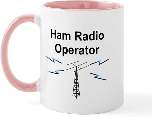 Vista 8 de CafePress Eat Sleep - Taza de café de cerámica con radio, 11 oz (11.0 fl oz)