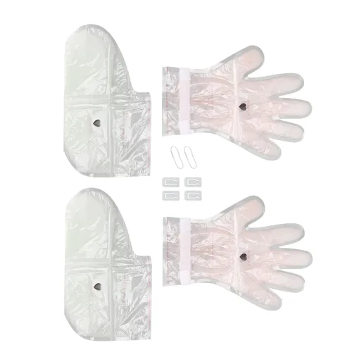 Vista 3 de Mascarillas hidratantes para manos y pies, mascarillas hidratantes intensivas para manos y pies, talón agrietado seco para manos, set de regalo