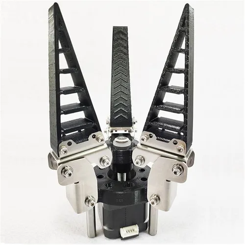 Vista 8 de Kit de soporte de brazo robótico de 6.6 lbs de carga con efecto de aleta de rayo, brazo robótico biónico manipulador flexible agarre de dedo suave