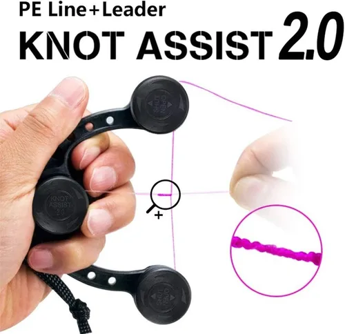 Vista 7 de Knot Assist 2.0, Herramienta para atar nudos de pesca, GT Knotter, Línea de pesca Monofilamento FG PR Knotter