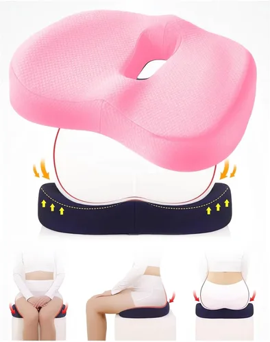 Vista 10 de Almohada suave de soporte de cadera de alta calidad, asiento suave para asiento de cadera para silla de escritorio, cojín ergonómico de espuma