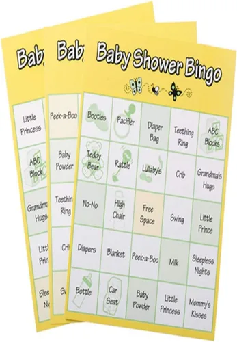 Vista 2 de Darice, juego de Bingo para Baby Shower, de 24 piezas