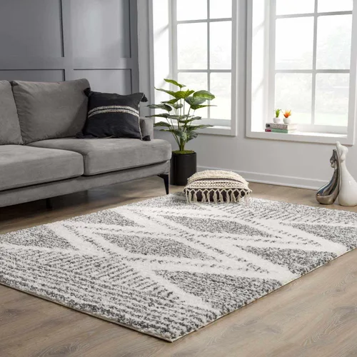 Vista 9 de Hauteloom Trunding Tapete Peludo Marroquí para Puerta Estilo Casa de Campo Alfombra de Área Pequeña - Alfombra Peluda Bohemia - Felpa de Pelo Alto