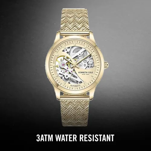 Vista 9 de Kenneth Cole - Reloj de lujo para mujer, de acero inoxidable, cuerda automática automática, resistente al agua, elegante diseño analógico con esfera