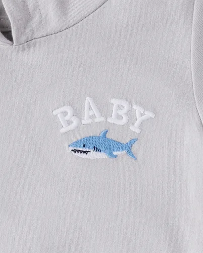 Vista 2 de The Children's Place Conjunto de ropa de juego para bebé, tiburón, 18-24 meses, Tiburón