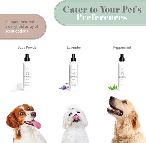 Vista 3 de Begley's Aerosol desenredante para mascotas, espray desenredante perfumado de aceite esencial de primera calidad para perros, cachorros y gatos