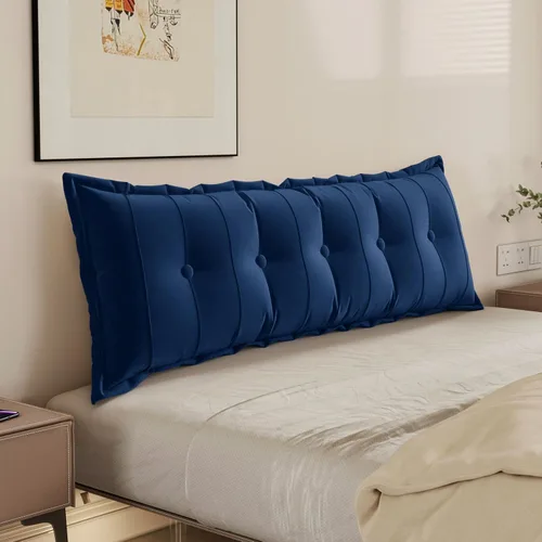 Vista 18 de WOWMAX Almohada rectangular para cabecero, almohada para respaldo de cama, almohada para sentarse en la cama, almohada de apoyo para la espalda