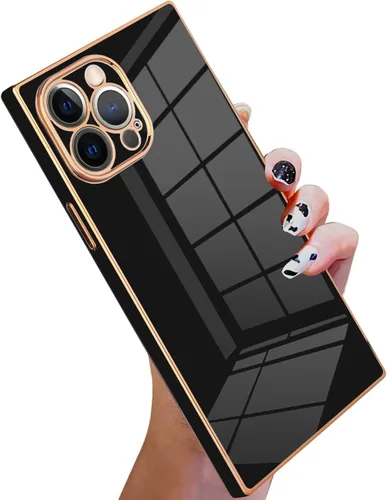 Vista 45 de KANGHAR Funda compatible con iPhone 12 de lujo con bonito diseño galvanizado, carcasa de cuerpo completo, antiarañazos, a prueba de golpes, funda