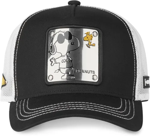 Vista 2 de Snoopy The Peanuts - Gorra de camionero azul y gris