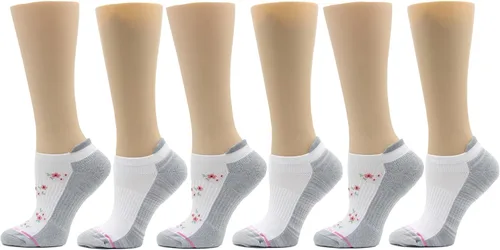 Vista 33 de Dr. Motion Calcetines de compresión de corte bajo para mujer, paquete de 2