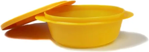 Vista 4 de Tupperware CrystalWave - Microondas Pop Plus Fix (20.3 fl oz), color naranja