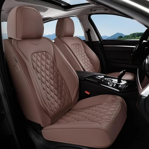 Vista 46 de Coverado Fundas de asiento delantero, fundas de asiento delantero de automóvil, fundas de asiento de piel de napa para automóviles, fundas