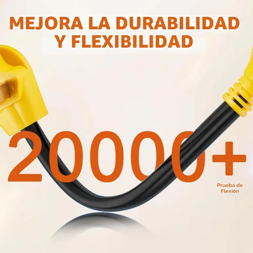 Vista 4 de Cable adaptador de corriente CA NEMA 10-30P macho a TT-30R, 125
